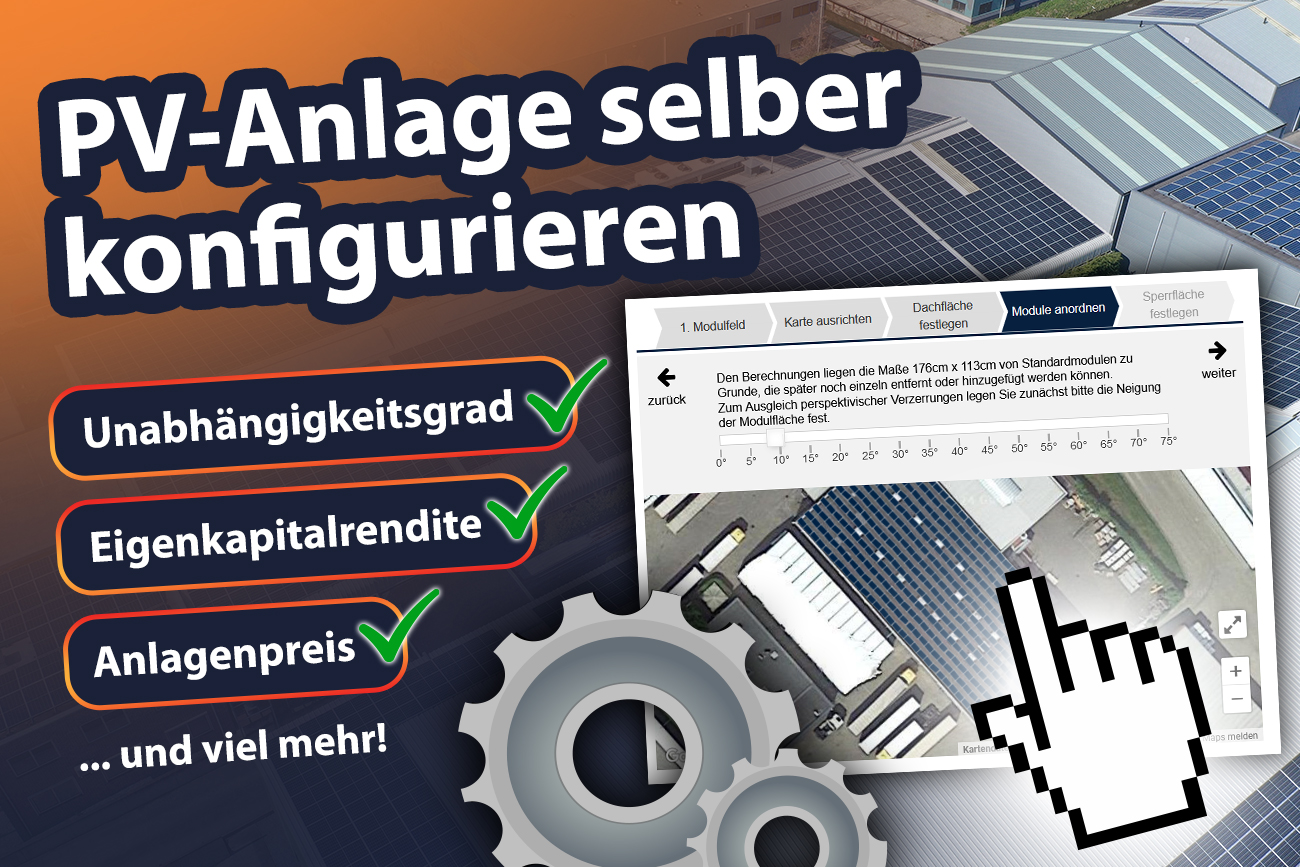PVAnlagen Konfigurator Photovoltaikanlage selber konfigurieren